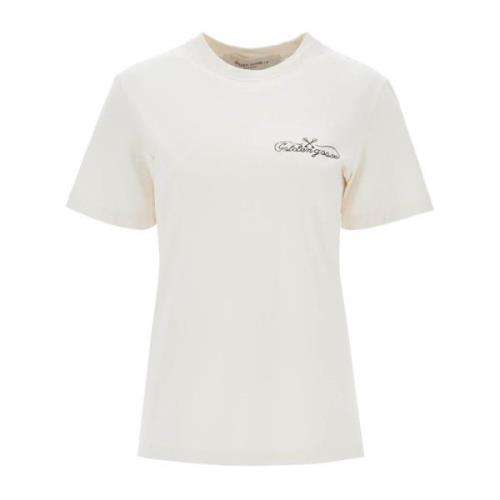 Golden Goose Stjärntryck T-shirt White, Dam