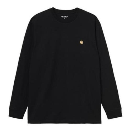 Carhartt Wip Chase Långärmad T-shirt Svart Black, Herr