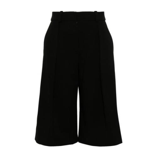 Jacquemus Svarta Skräddade Crepe Shorts Black, Dam