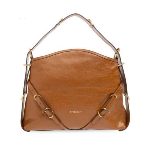 Givenchy Brun läder axelväska Brown, Dam