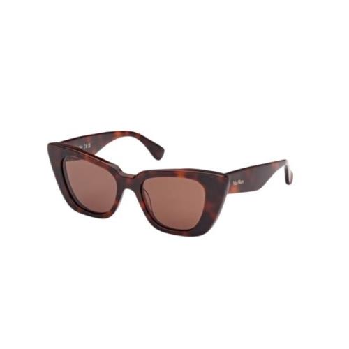 Max Mara Bruna Linser Mörk Havana Solglasögon Brown, Dam