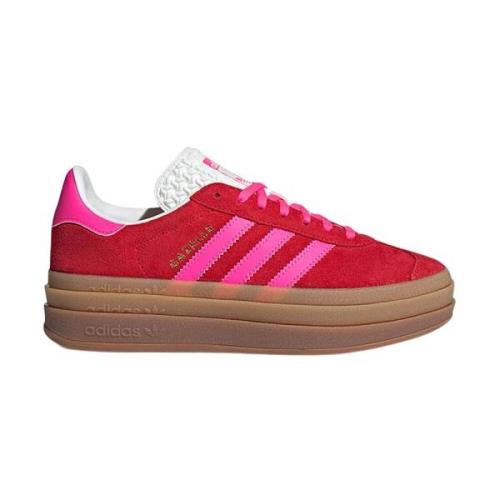 Adidas Modig Röd Rosa Gazelle Sneakers Red, Dam