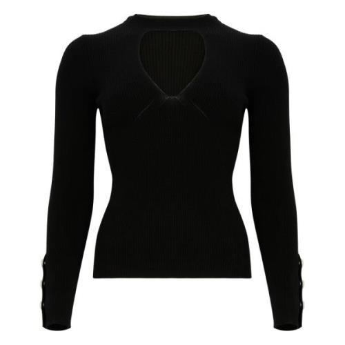 Pinko Svart Sweater Kollektion Black, Dam