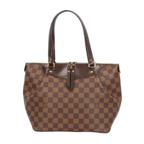 Louis Vuitton Vintage Pre-owned Canvas axelremsvskor Brown, Dam