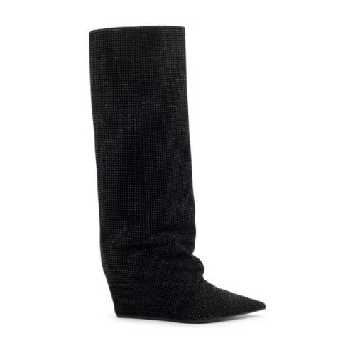 Vic Matié Svart Cocoon Boot med Fina Studs Black, Dam