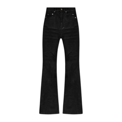 Rick Owens Jeans Bolan Black, Dam