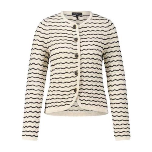 Rag & Bone Randig Cardigan Elisa Beige, Dam