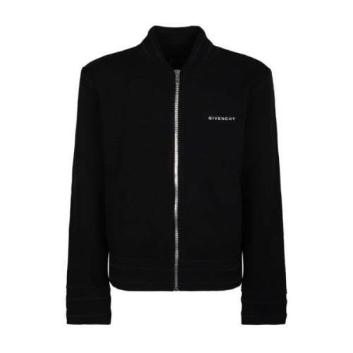 Givenchy Svart Ull Bomberjacka Black, Herr