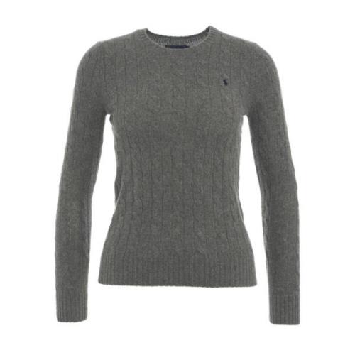 Ralph Lauren Grå Stickat Aw24 Handtvätt Gray, Dam