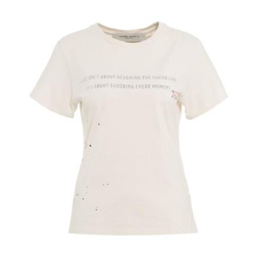 Golden Goose Vita T-shirts & Polos Aw24 White, Dam