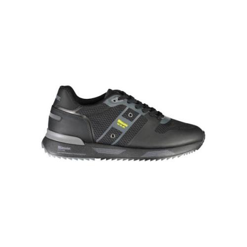 Blauer Svarta kontrast sneakers stiliga sportiga Black, Herr