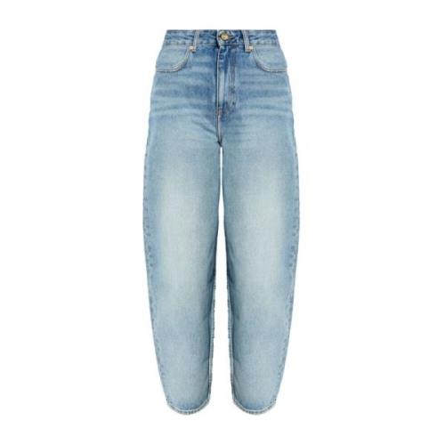 Ganni Klar Blå Denim Jeans Blue, Dam