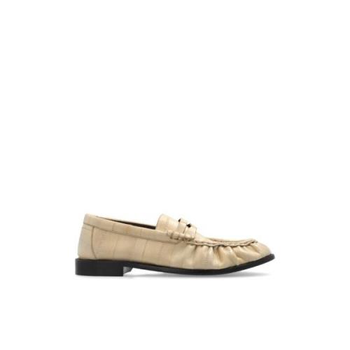 Saint Laurent Läderskor `Le Loafer` Beige, Dam