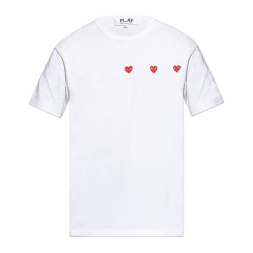 Comme des Garçons Play T-shirt med tryck White, Herr