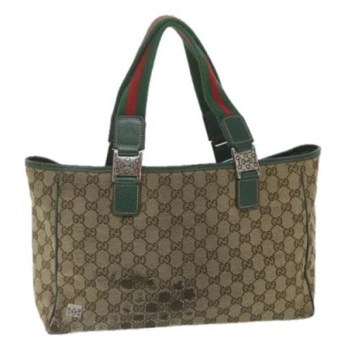 Gucci Vintage Pre-owned Canvas totevskor Brown, Dam