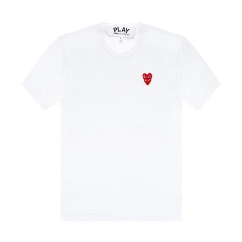 Comme des Garçons Play Logo T-shirt White, Herr