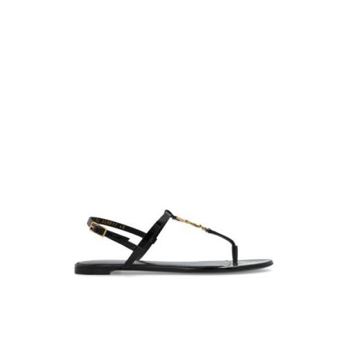 Saint Laurent ‘Cassandra’ sandaler Black, Dam