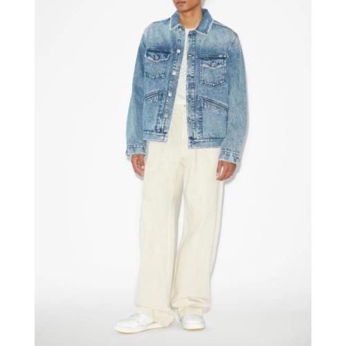 Isabel Marant Denimjacka med Jango-stil Blue, Herr