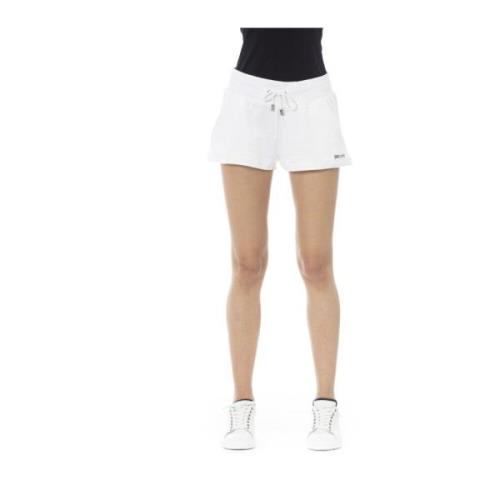 Just Cavalli Strandkläder Shorts - Felpa Elastisk Midja White, Dam