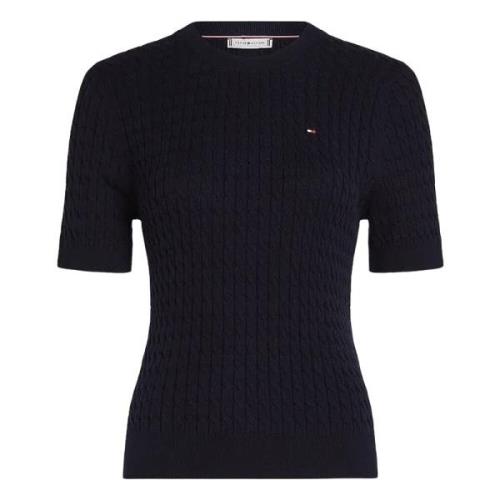 Tommy Hilfiger Rundhalsad tröja Desert Sky Blue, Dam