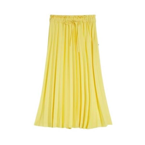 Trussardi Knälång Kjol Yellow, Dam