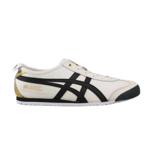 Onitsuka Tiger Cream Black Gold Sneakers White, Herr