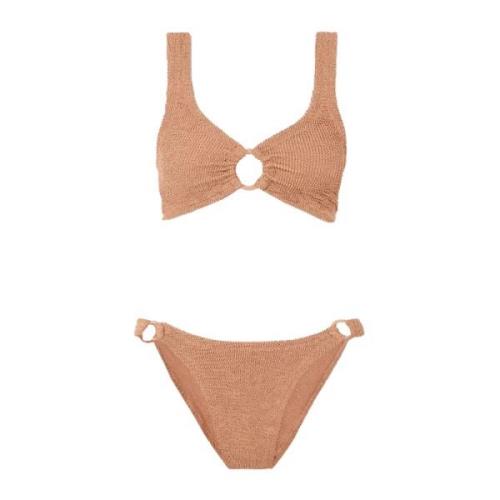 Hunza G Vintage Ring-Detalj Bikini Beige, Dam