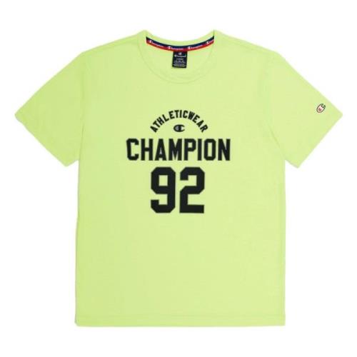 Champion Crewneck T-Shirt Footbal Shirt Green, Herr