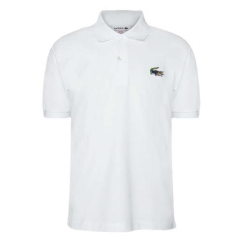 Lacoste Klassisk Syntetisk Polo Skjorta White, Herr