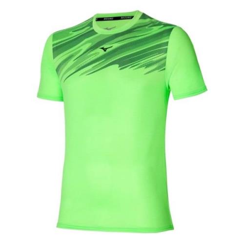 Mizuno Kärn Grafisk Tee T-shirt Green, Herr