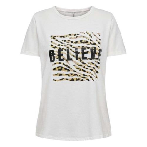 Only Elif T-shirt White, Dam