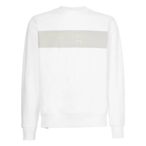 Calvin Klein Jeans Hoodie White, Herr