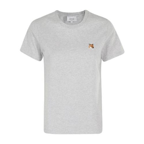 Maison Kitsuné Fox Head Patch T-shirt Gray, Dam