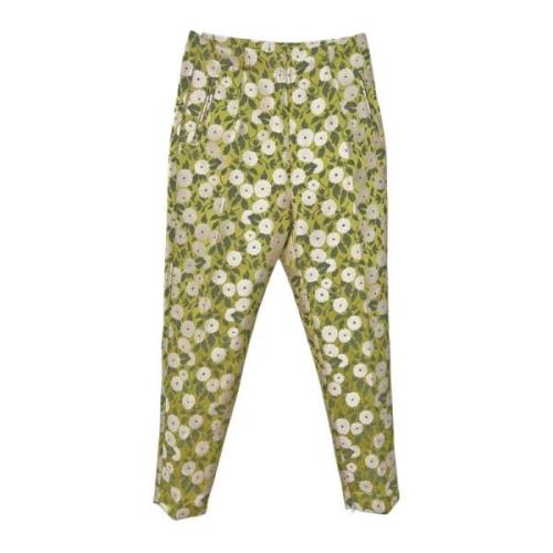 Alessia Santi Trousers Green, Dam