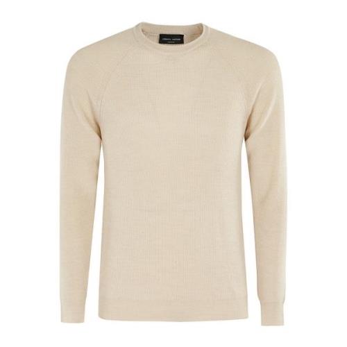 Roberto Collina Raglan Hals Tröja Beige, Herr