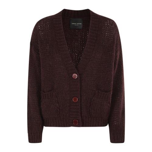 Roberto Collina Stilfull Cardigan för Män Brown, Dam