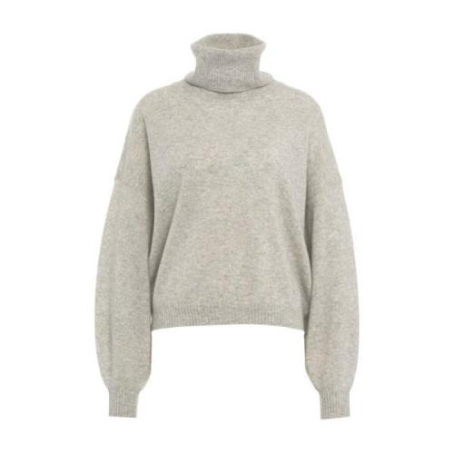 Crush Grå Stickat Aw24 Gray, Dam