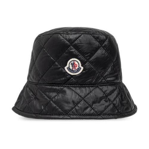 Moncler Quiltad mössa Black, Dam