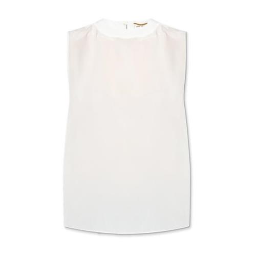 Saint Laurent Sidens topp White, Dam