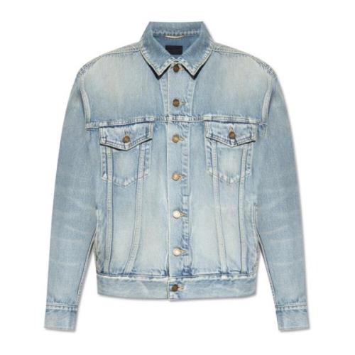 Saint Laurent Oversize denimjacka Blue, Dam