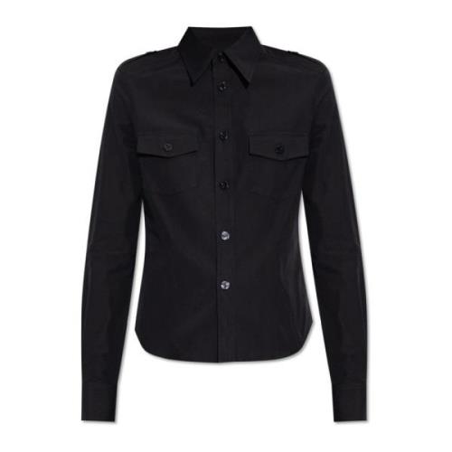 Saint Laurent Skjorta med fickor Black, Dam