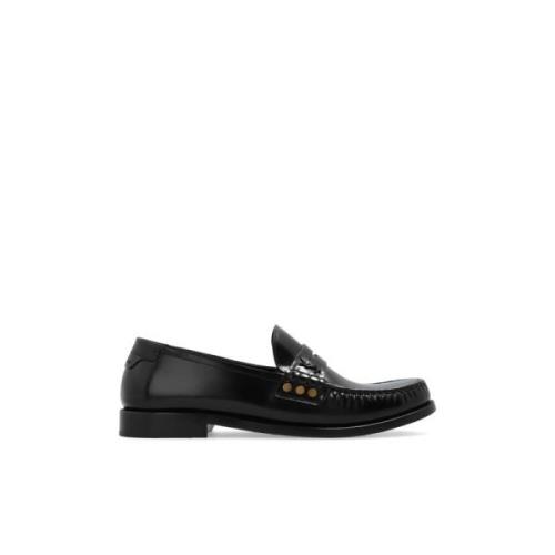 Saint Laurent Läderloafers Black, Dam