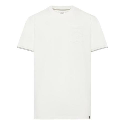 Boggi Milano B Bomullsblandning T-shirt White, Herr