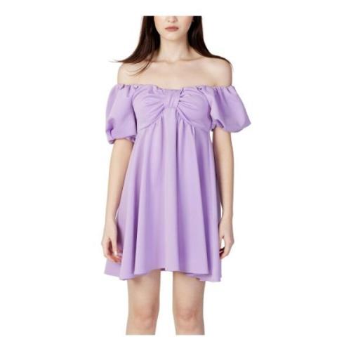 Aniye By Lila Polyester Klänning Vår/Sommar Kvinnor Purple, Dam