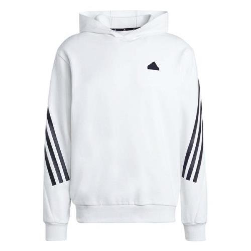 Adidas Framtida ikoner 3-ränder hoodie White, Herr