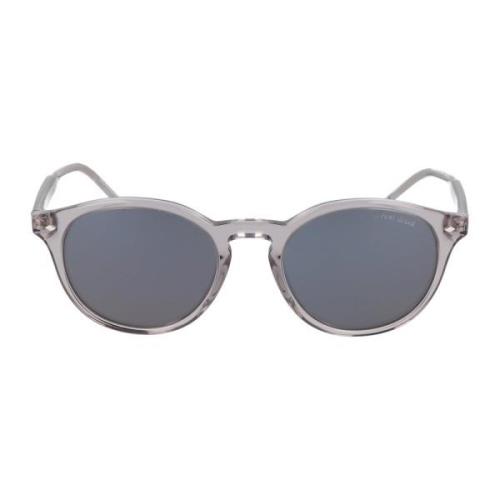 Armani Runda Acetat Solglasögon Modell AR 8211 Gray, Unisex