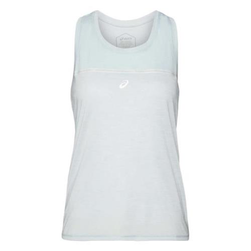 Asics Race Tank Tank Top Blue, Dam