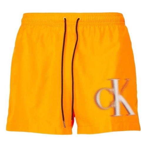 Calvin Klein Medium Drawstring Swimsuit Yellow, Herr