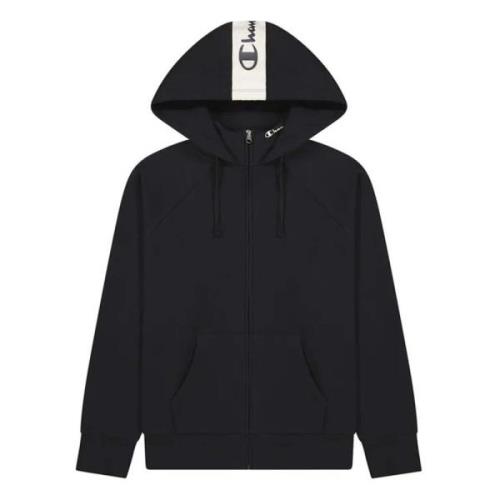 Champion Full ZIP Hoodie Black, Dam