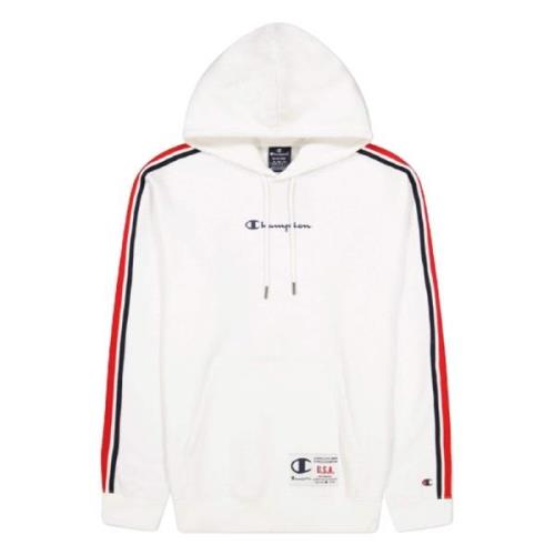 Champion Legacy Basketball Contrast Details Fleece Hoodie White, Herr